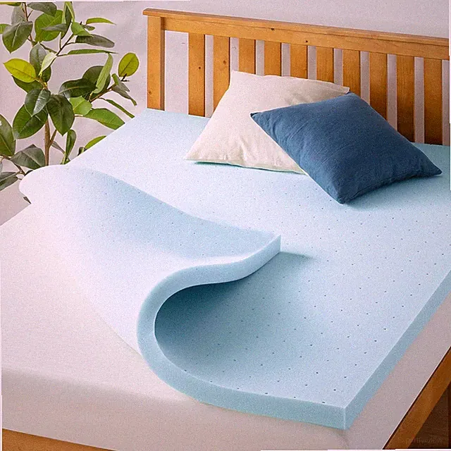 5 Inch Cooling Gel Memory Foam Mattress Topper Ventilated Queen Size Thick
