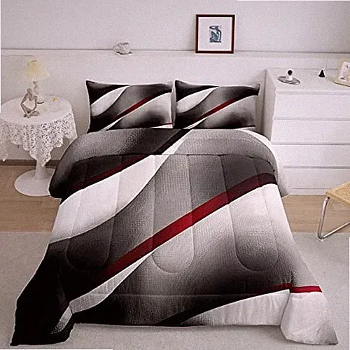 Abstract Comforter Modern Abstract Art Comforter Set for Boys Queen Multi 21