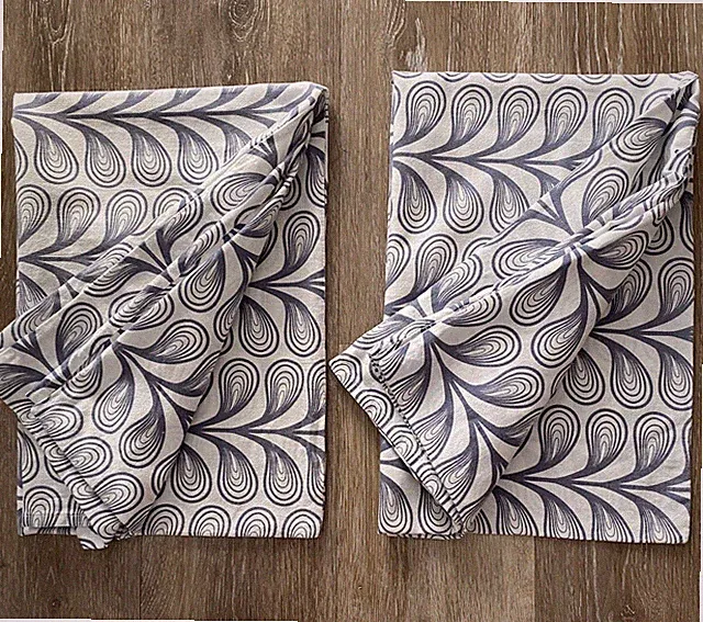 Botanical Abstract Design Pillowcase Set Of 2 Standard Size