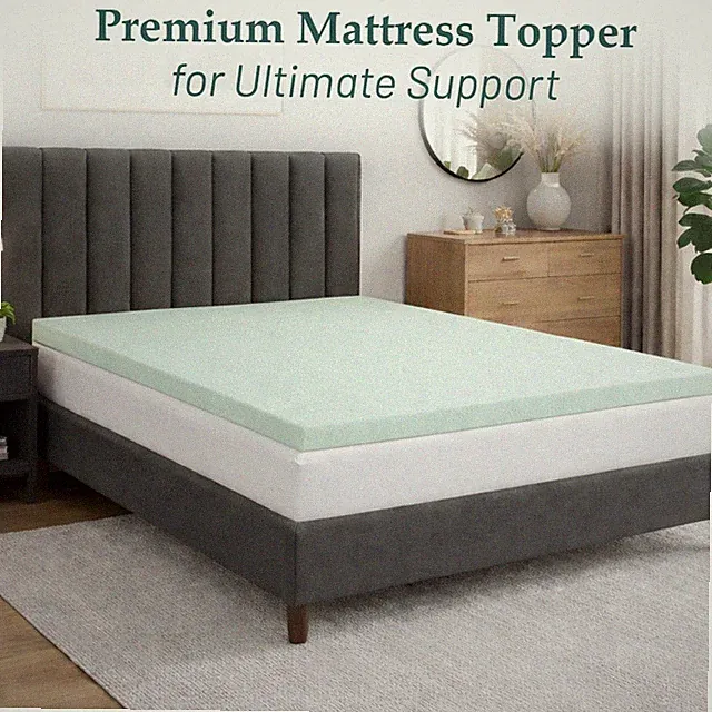 Continental Sleep, 3-Inch High Density Medium Firm Foam Mattress Topper.