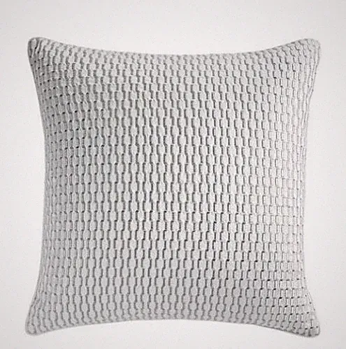 Hudson Park Faded Geo Euro Pillow Sham Slate $155 MRP