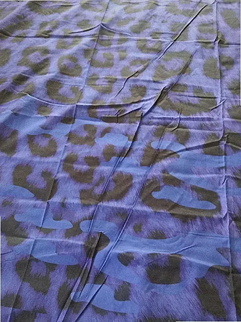 Ikea Giltig Purple Abstract Print Single Flat Sheet 118" x 59" NEW