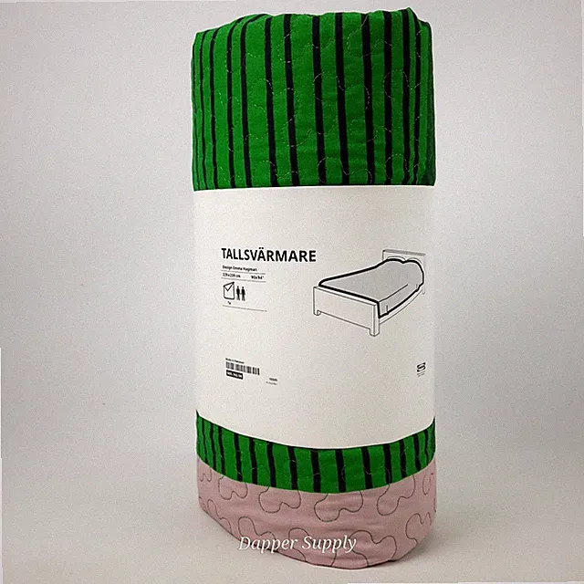 IKEA TALLSVARMARE Full/Queen Bedspread 90 x 94" Multicolored Patchwork Pattern