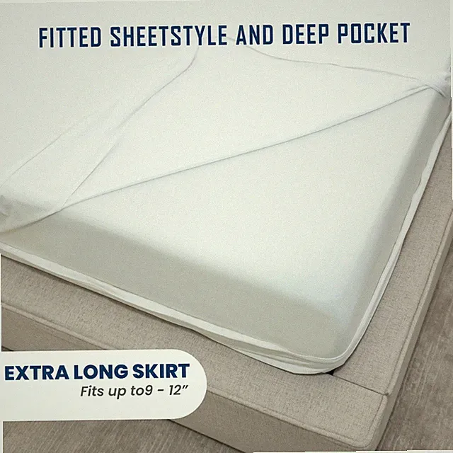 Kings Fiore Mattress Protector (9 to 12 inch deep) | Zippered & Waterproof