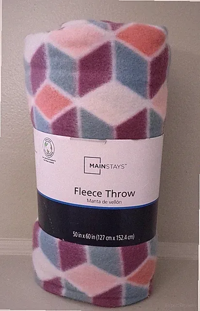 Mainstays Geo Abstract Fleece Throw Blanket 50x60"