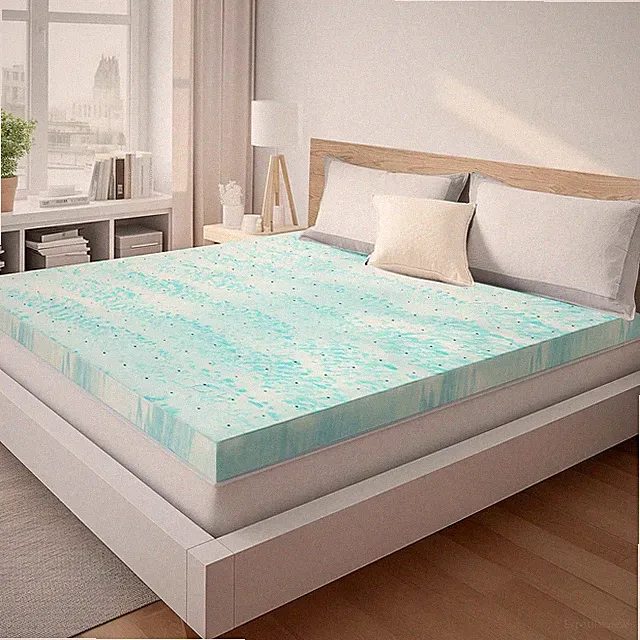 Memory Foam Mattress Topper Full Size 3 Inch Thick Gel Infused Cooling