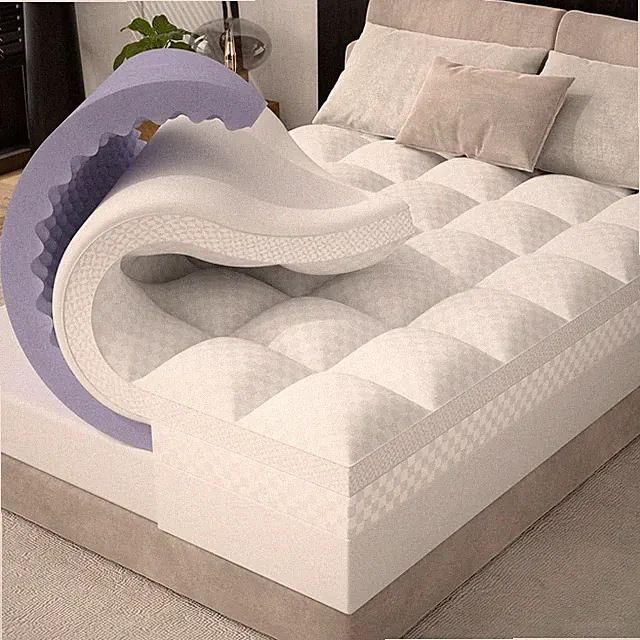 Memory Foam Mattress Topper King 4 Inch Cooling Gel Dual Layer Sleep Comfort