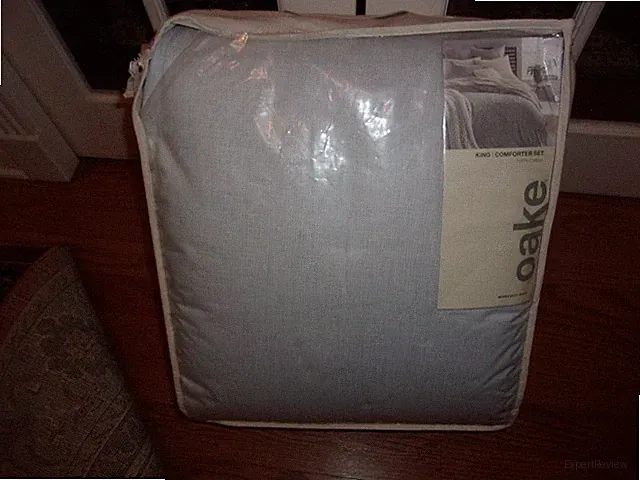 NIP Macy's Oake Blue Print Ethicot Abstract King Comforter & shams Set 3pc