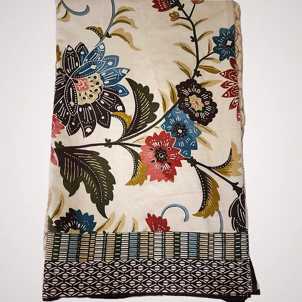 SKY Floral Abstract Reversible Double-Side Twin Duvet Cover with 1 Pillow Sham