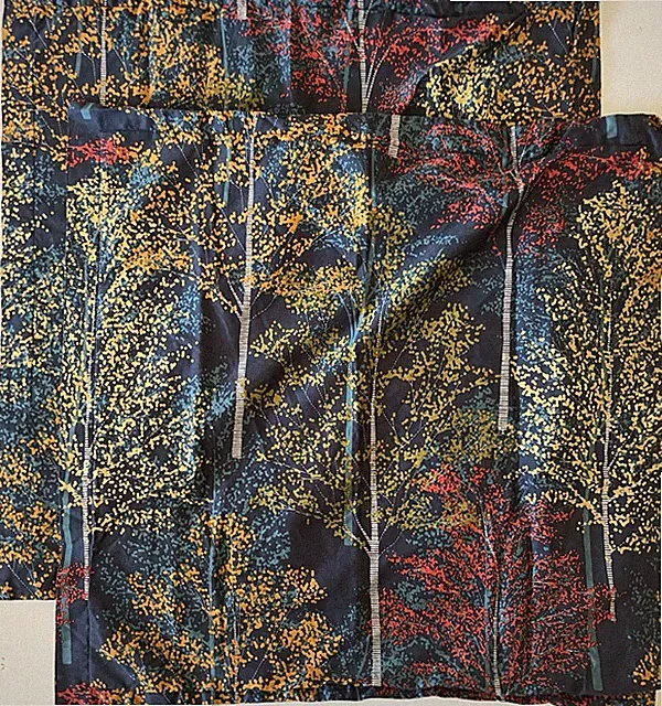 The Company Store Euro Shams 2 Abstract Trees Colorful Cotton Sateen
