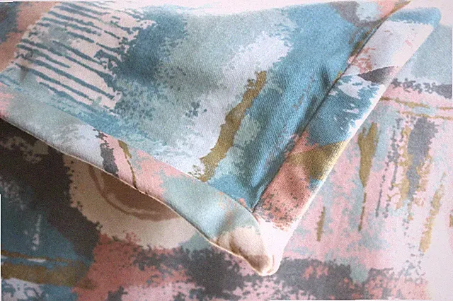 Vtg Postmodern Art Deco Revival Bedspread Coverlet 109x111" Custom Sz King Queen